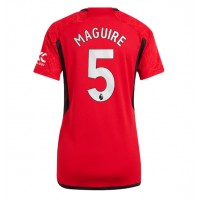 Dámy Fotbalový dres Manchester United Harry Maguire #5 2023-24 Domácí Krátký Rukáv